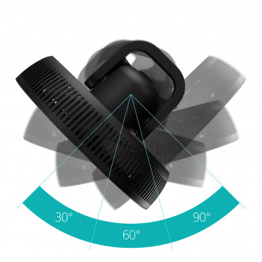 Duux Fan | Whisper Flex 2 | Stand Fan | 2-21.5 W | Diameter 34 cm | Number of speeds 30 | Oscillation | Remote control | Black