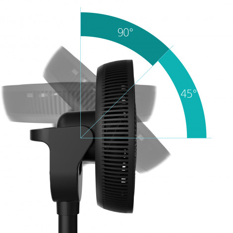Duux Fan | Whisper Flex 2 | Stand Fan | 2-21.5 W | Diameter 34 cm | Number of speeds 30 | Oscillation | Remote control | Black