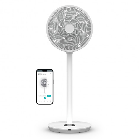 Duux Fan | Whisper Flex 2 | Stand Fan | 2-21.5 W | Diameter 34 cm | Number of speeds 30 | Oscillation | Remote control | White