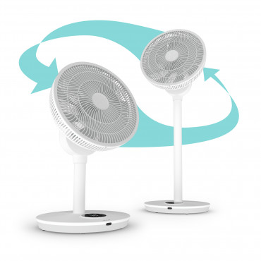 Duux Fan | Whisper Flex 2 | Stand Fan | 2-21.5 W | Diameter 34 cm | Number of speeds 30 | Oscillation | Remote control | White