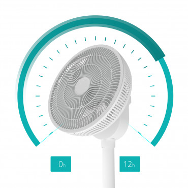 Duux Fan | Whisper Flex 2 | Stand Fan | 2-21.5 W | Diameter 34 cm | Number of speeds 30 | Oscillation | Remote control | White