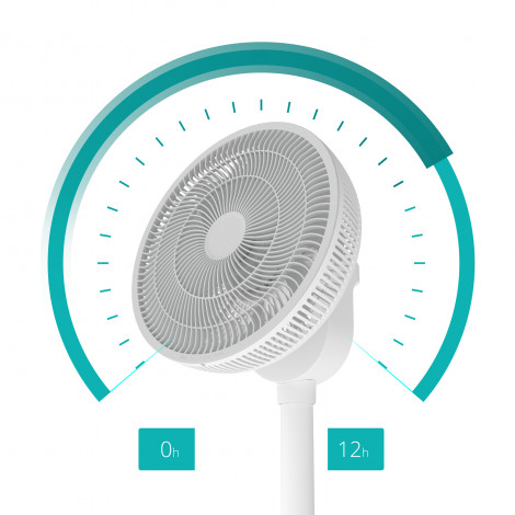 Duux Fan | Whisper Flex 2 | Stand Fan | 2-21.5 W | Diameter 34 cm | Number of speeds 30 | Oscillation | Remote control | White