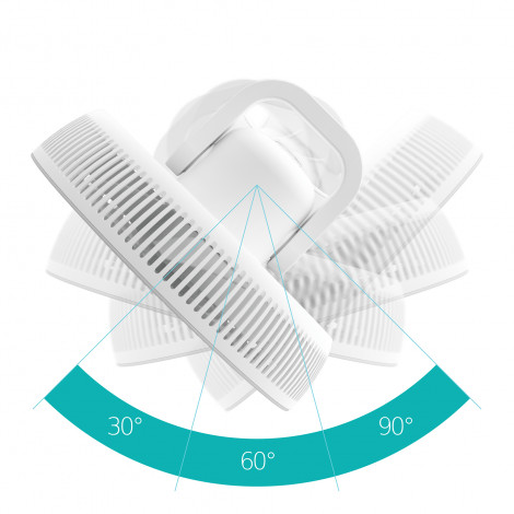 Duux Fan | Whisper Flex 2 | Stand Fan | 2-21.5 W | Diameter 34 cm | Number of speeds 30 | Oscillation | Remote control | White