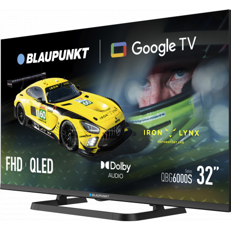 Blaupunkt QLED TV | 32QBG6000S | 32 | Smart TV | Google TV | Black