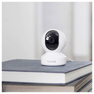 Reolink 4K Dual-Band Wi-Fi 6 Indoor Camera with Auto Tracking | E Series E340 | PTZ | 8 MP | 2.8-8mm/F1.6 | Micro SD, Max. 512GB