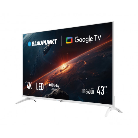 Blaupunkt 43UBG6010S 43" (108cm) 4K Ultra HD Google TV, White | Blaupunkt
