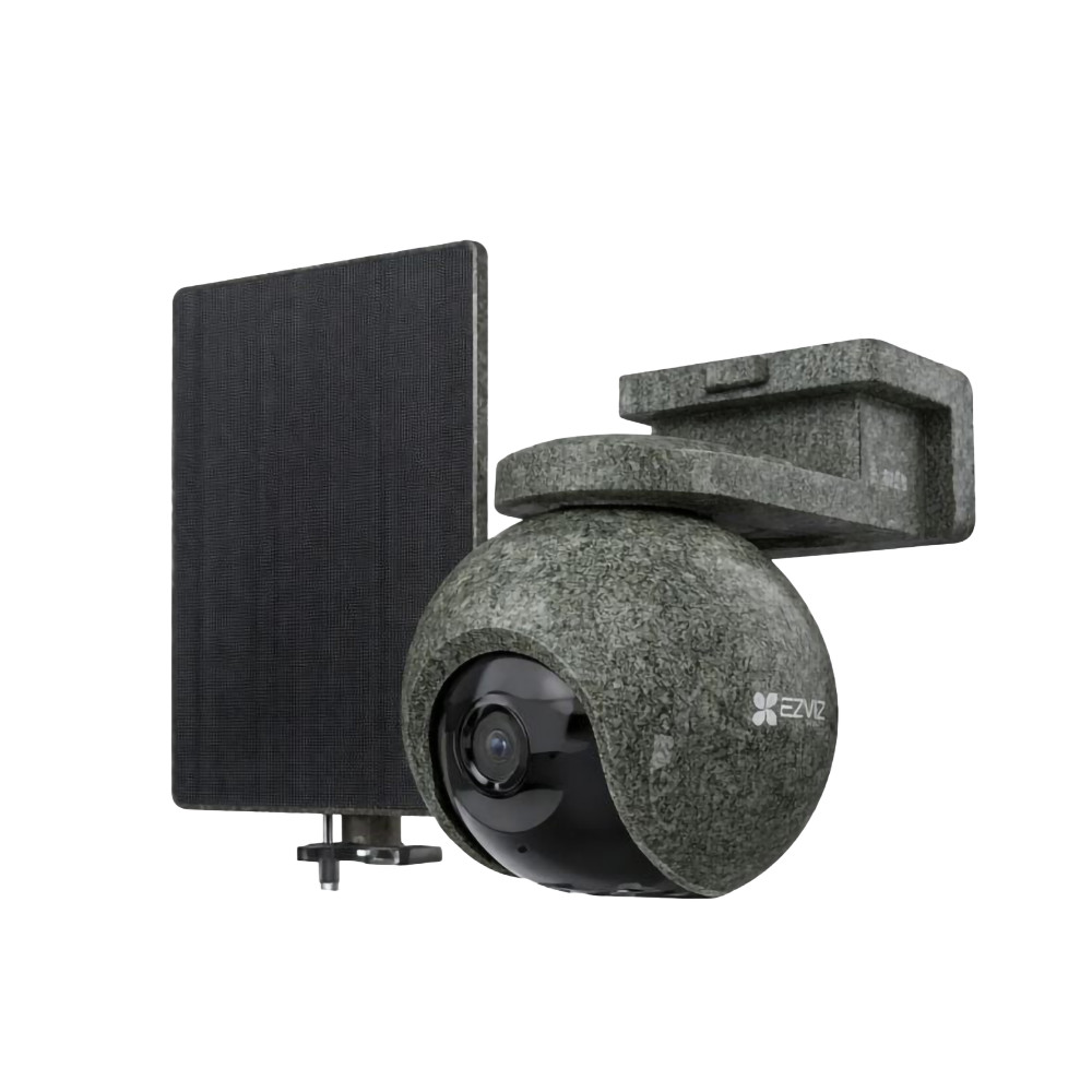 EZVIZ CS-EB8/SP Ranger Battery-Powered Outdoor PT Camera Kit with Solar Panel (4G/LTE, WiFi 2.4GHz, 4K, 8MP, 4 mm, IP65)