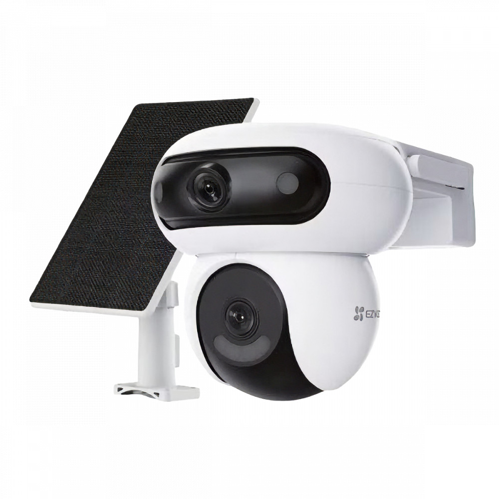 EZVIZ CS-HB90/SP Battery-Powered Outdoor Dual Camera Kit with Solar Panel (2x4 MP, 10400 mAh, IP65)