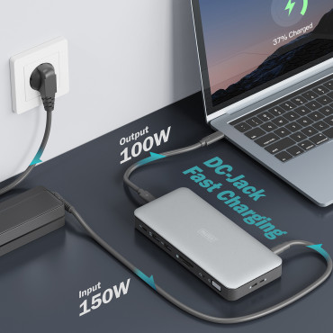 Digitus USB-C Docking Station, 11-port | DA-70917 | HDMI ports quantity 2 | Ethernet LAN