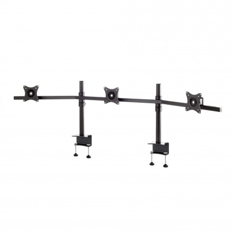 EDBAK SV11 desk mount for three 19 -27 monitors, curved | EDBAK