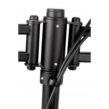 EDBAK SV11 desk mount for three 19 -27 monitors, curved | EDBAK