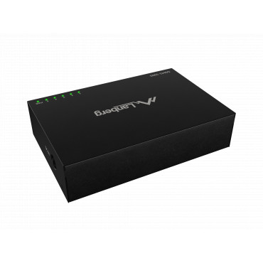 Lanberg Switch 5x1GB/s Unmanagment Gigabit Ethernet Desktop 12V metal case | DSM1-1005 | Unmanaged | Desktop