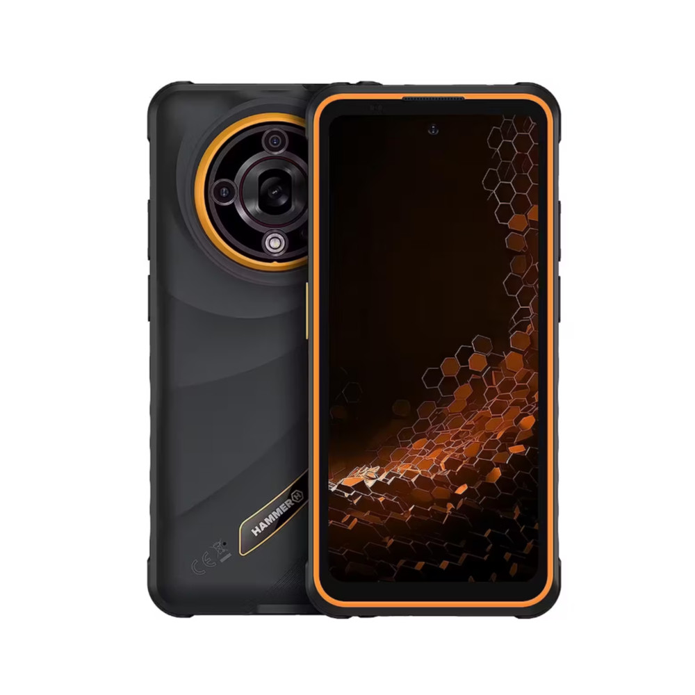 Hammer Iron 6 | Orange | 6.56 " | IPS | 1612 x 720 pixels | Mediatek | Dimensity 6300 | Internal RAM 6 GB | 128 GB | microSD | D