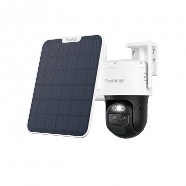 Reolink 4K Dual-Lens Wi-Fi 6 Battery-Powered Security Camera withSolar Panel 2 | Trackmix Series B770 | PTZ | 2.8mm/F1.6 | H.264
