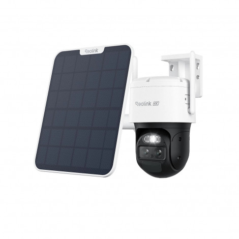 Reolink 4K Dual-Lens Wi-Fi 6 Battery-Powered Security Camera withSolar Panel 2 | Trackmix Series B770 | PTZ | 2.8mm/F1.6 | H.264
