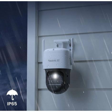Reolink 4K Dual-Lens Wi-Fi 6 Battery-Powered Security Camera withSolar Panel 2 | Trackmix Series B770 | PTZ | 2.8mm/F1.6 | H.264
