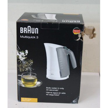 SALE OUT. Braun Kettle | WK 300 | Standard | 2200 W | 1.7 L | Plastic | 360 rotational base | White | DAMAGED PACKAGING