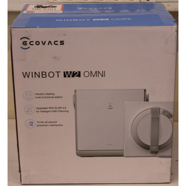 SALE OUT. Ecovacs | Window Cleaning Robot | WINBOT W2 OMNI | Corded | 2800 Pa | White | USED, DIRTY, SCRATCHED, MISSING LIQUID B