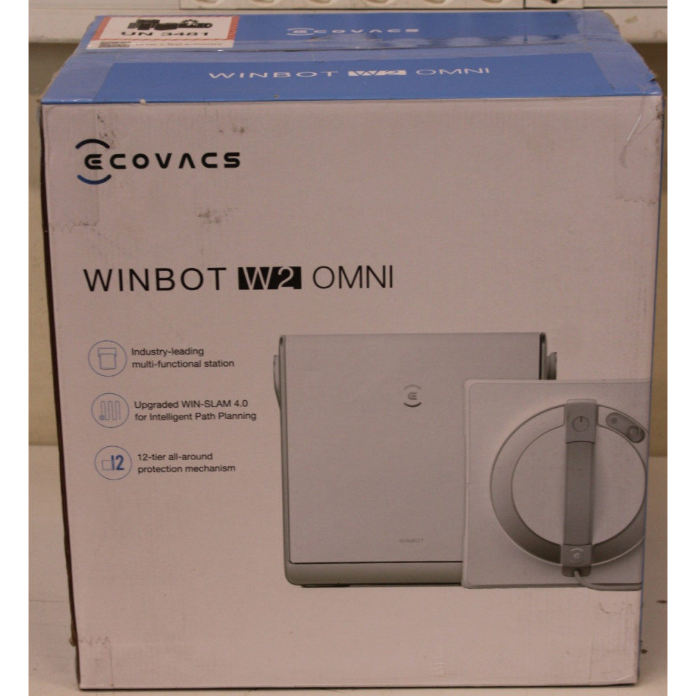 SALE OUT. Ecovacs | Window Cleaning Robot | WINBOT W2 OMNI | Corded | 2800 Pa | White | USED, DIRTY, SCRATCHED, MISSING LIQUID B