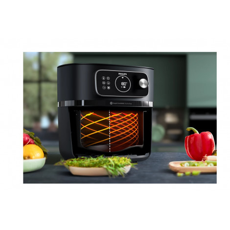 Philips XXL Airfryer | HD9876/90 Ovi | Power 2200 W | Capacity 8.3 L | Black