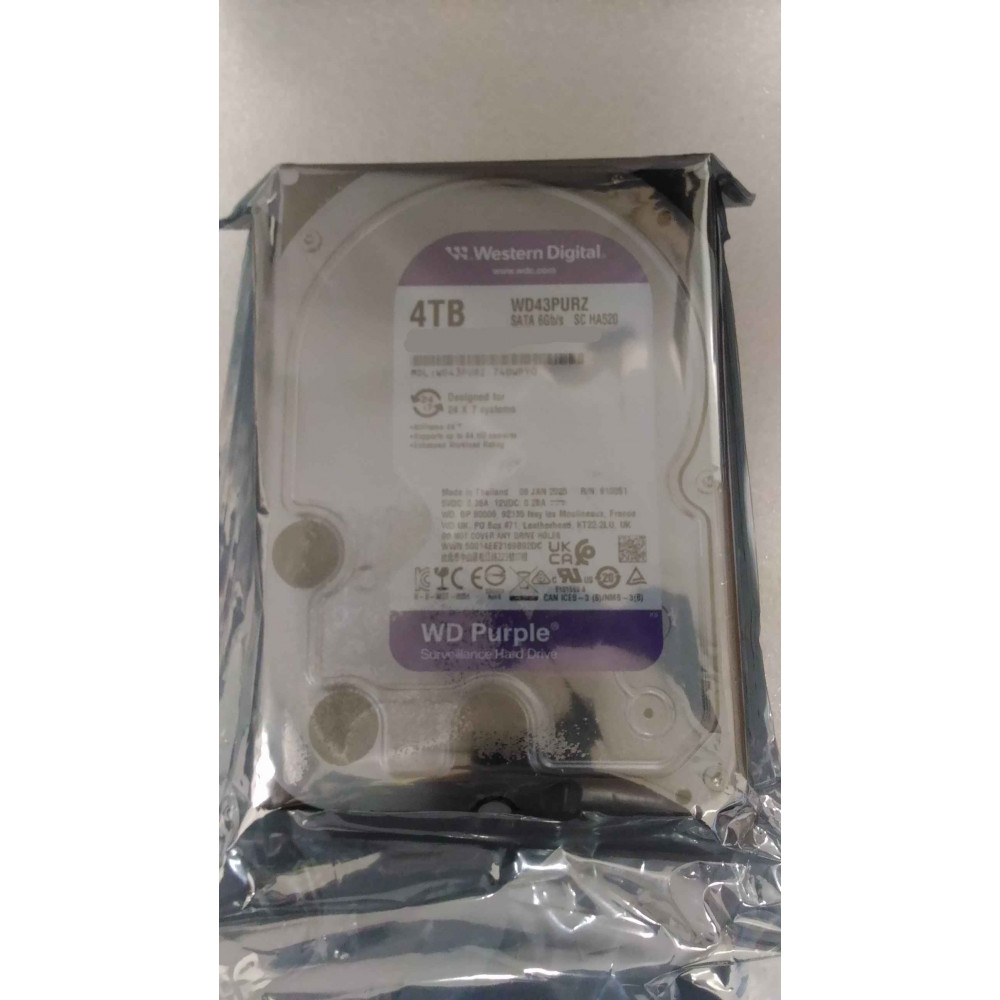 SALE OUT. Western Digital Purple Surveillance, 4 TB, 3.5", HDD | Western Digital Hard Drive | Digital Purple Surveillance | 4000