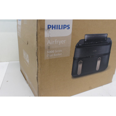 SALE OUT. Philips Dual Steam Air Fryer | NA552/00 5000 Series | Power 2750 W | Capacity 9 L | RapidAir Plus | Black | DAMAGED PA