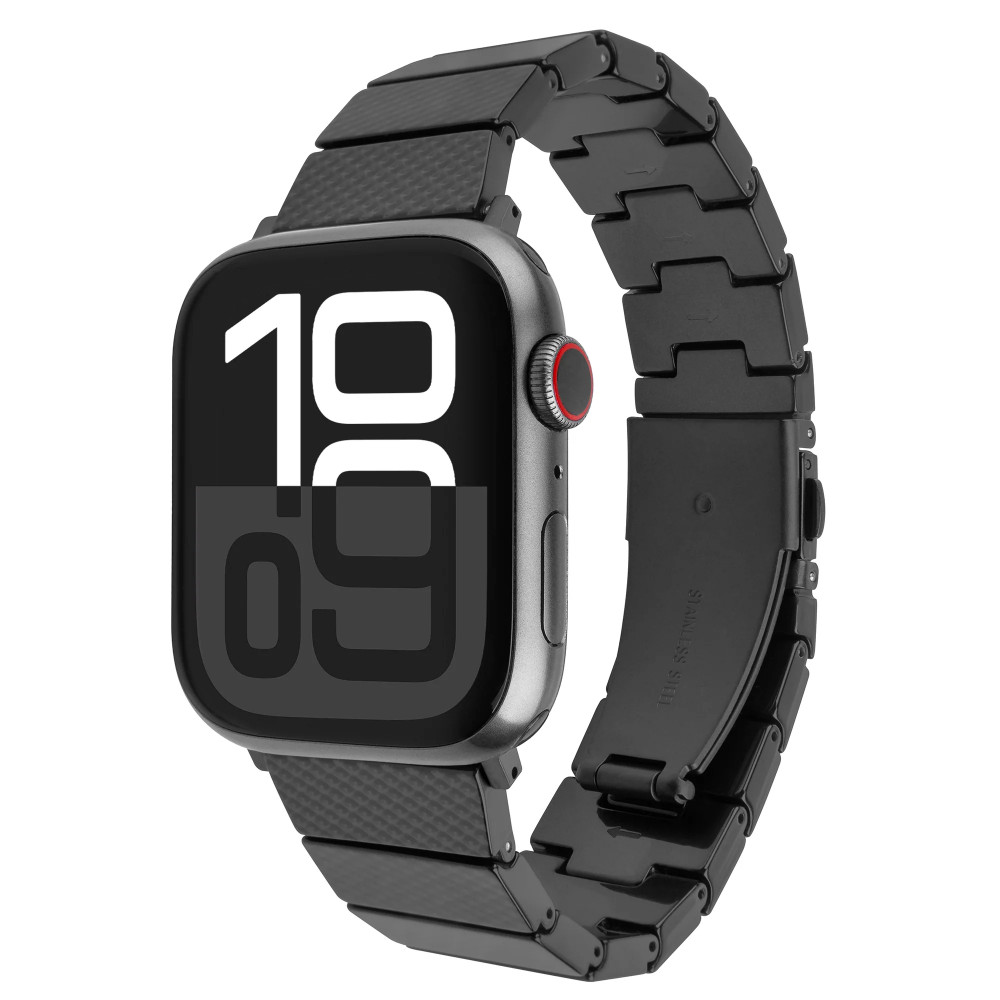 Fixed | Resin Strap for Apple Watch 44/45/46/49mm | Carbon Black | Epoxy resin