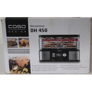 SALE OUT. Caso Food Dehydrator | DH 450 | Power 370-450 W | Number of trays 5 | Temperature control | Integrated timer | Black/S