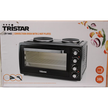 SALE OUT. SALE OUT. Tristar | Electric mini oven | OV-1443 | Integrated timer | 38 L | Table top | 3100 W | Black | DAMAGED PACK