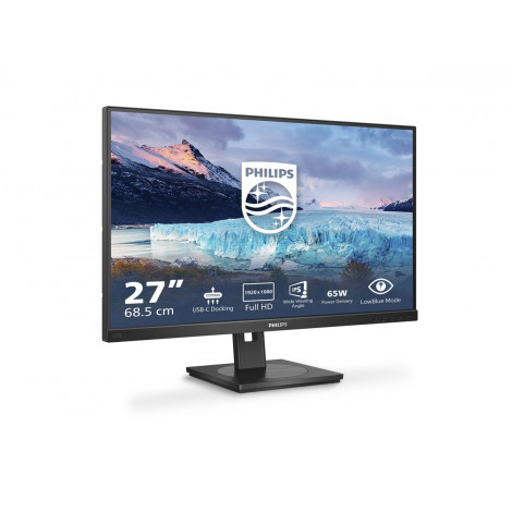 Philips | LCD Monitor | 273S1/00 | 27 " | IPS | FHD | 16:9 | 75 Hz | 4 ms | 1920 x 1080 | 300 cd/m | HDMI ports quantity 1