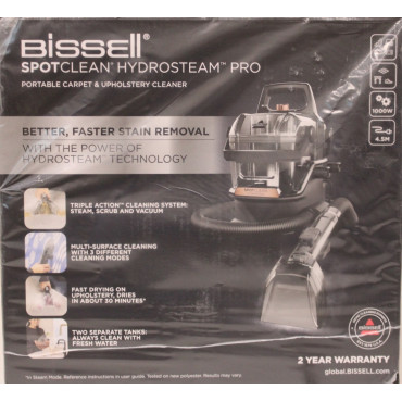 SALE OUT. SALE OUT. Bissell | Portable Carpet and Upholstery Cleaner | SpotClean HydroSteam Pro | Corded operating | Washing fun