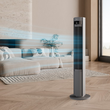 Duux Fan | Elevate | Tower Fan | 40 W | Diameter 29 cm | Number of speeds 12 | Oscillation | Gray