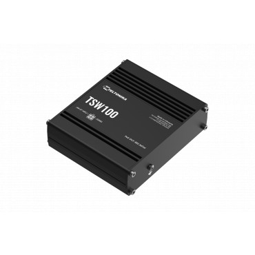 Teltonika Ethernet Switch 5x1GbE, POE af/at (TSW100010040) | TSW100 | Unmanaged | Wall-mountable