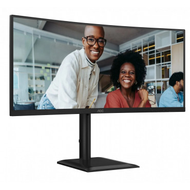 AOC CU34E4CV | 34 " | VA | 21:9 | 120 Hz | 4 ms | 3440 x 1440 pixels | HDMI ports quantity 2 | Black