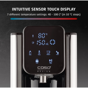 Caso HW 666 Inox | Turbo Hot Water Dispenser | Electric | 2200-2600 W | 2.7 L | Plastic/Stainless Steel | Stainless steel/Black