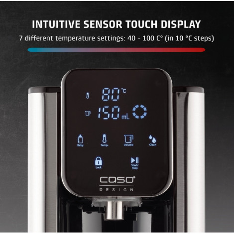 Caso HW 666 Inox | Turbo Hot Water Dispenser | Electric | 2200-2600 W | 2.7 L | Plastic/Stainless Steel | Stainless steel/Black