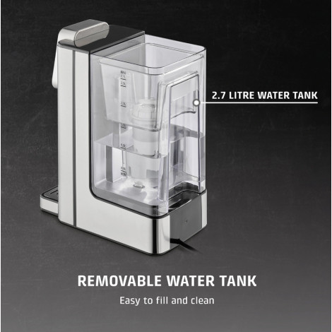 Caso HW 666 Inox | Turbo Hot Water Dispenser | Electric | 2200-2600 W | 2.7 L | Plastic/Stainless Steel | Stainless steel/Black