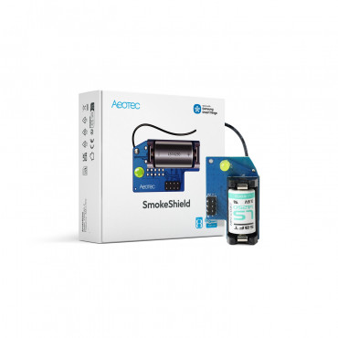 Aeotec SmokeShield Z Wave 800 Series for Ei Smoke & Heat Detectors Ei650W, Ei650iW, Ei630W and Ei630 Kit | AEOTEC