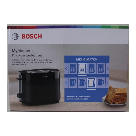 SALE OUT. Bosch Compact Toaster | TAT2M123 MyMoment | Power 950 W | Number of slots 2 | Housing material Plastic | Black | DAMAG