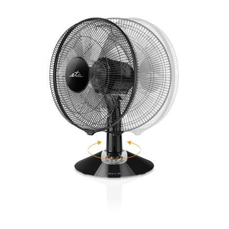 ETA | Zefir ETA160790010 | Table Fan | 45 W | Diameter 30 cm | Number of speeds 3 | Oscillation | Black