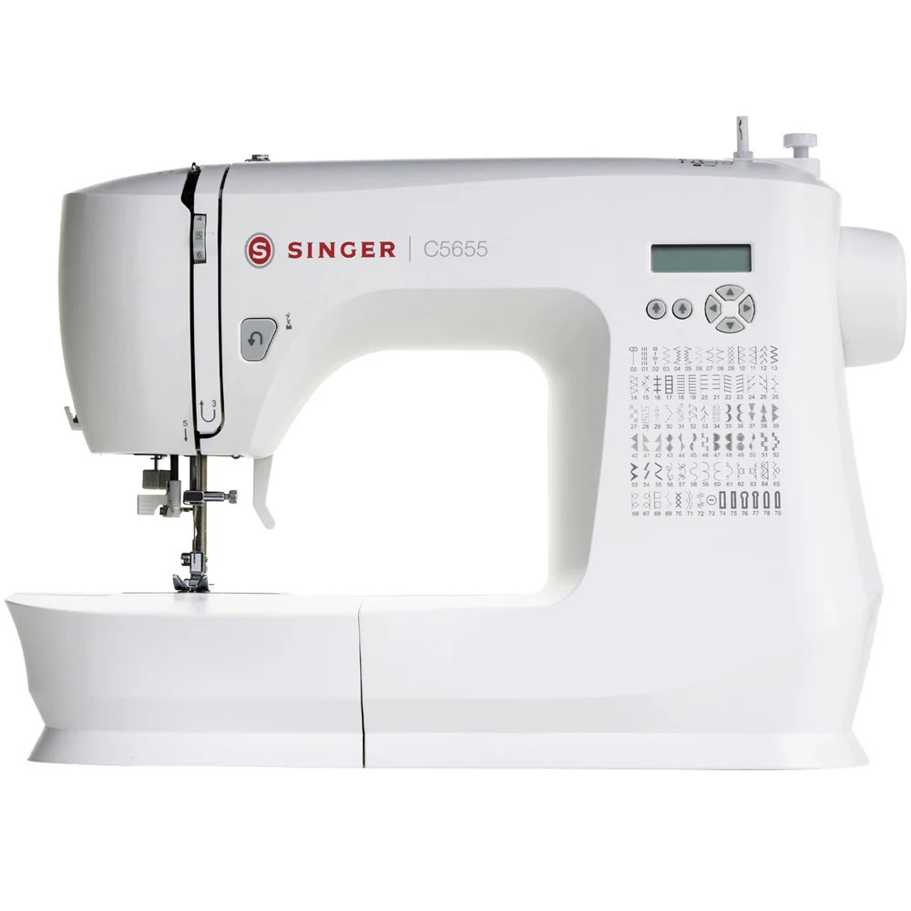 Singer C5655 Sewing Machine, White Singer