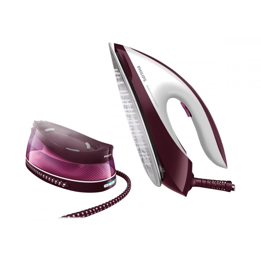 Philips Steam Station | GC7842/40 PerfectCare Compact | 2400 W | 1.5 L | 6.5 bar | Auto power off | Vertical steam function | Wh