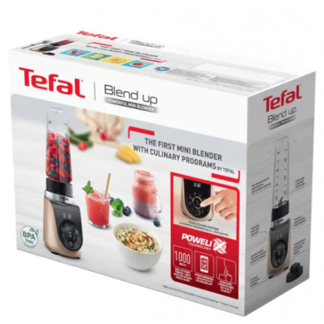 TEFAL | Blender | BL190AF0 Blend Up | Tabletop | 1000 W | Jar material Tritan | Jar capacity 0.7 L | Ice crushing | Black/Gold