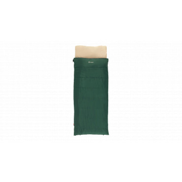Outwell Contour Prime Green | Sleeping Bag | 220 x 85 cm | -13 to 16 C | Right Zipper