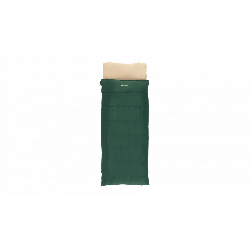 Outwell Contour Prime Green | Sleeping Bag | 220 x 85 cm | -13 to 16 C | Right Zipper
