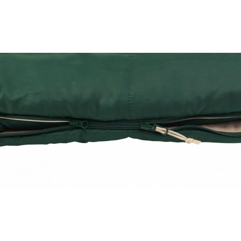 Outwell Contour Prime Green | Sleeping Bag | 220 x 85 cm | -13 to 16 C | Right Zipper