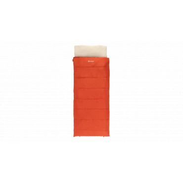 Outwell Contour Lux Red | Sleeping Bag | 220 x 85 cm | -19 to 15 C | Right Zipper