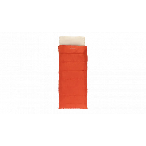 Outwell Contour Lux Red | Sleeping Bag | 220 x 85 cm | -19 to 15 C | Right Zipper