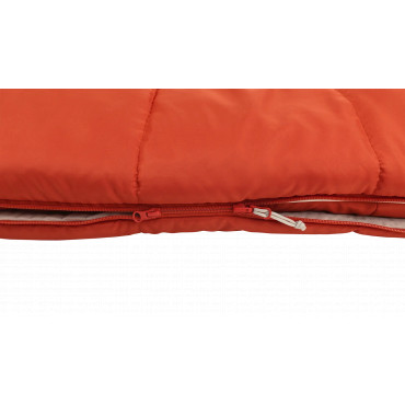 Outwell Contour Lux Red | Sleeping Bag | 220 x 85 cm | -19 to 15 C | Right Zipper