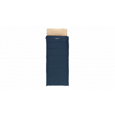Outwell Contour Lux Deep Blue | Sleeping Bag | 220 x 85 cm | -19 to 15 C | Right Zipper